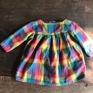 Little plaid flannel dress